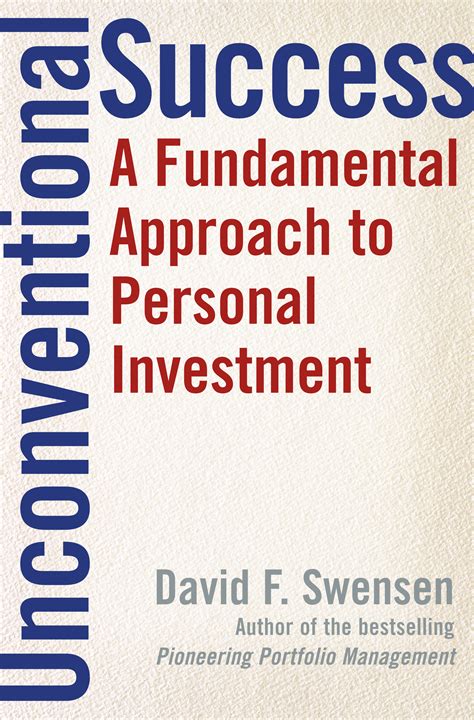 Unconventional Success Book By David F Swensen Official Publisher