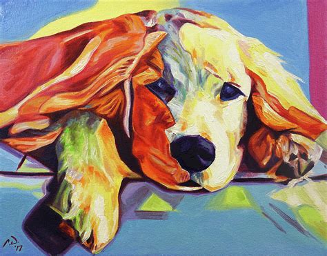 Pop Art Golden Retriever Puppy Painting By Cameron Dixon