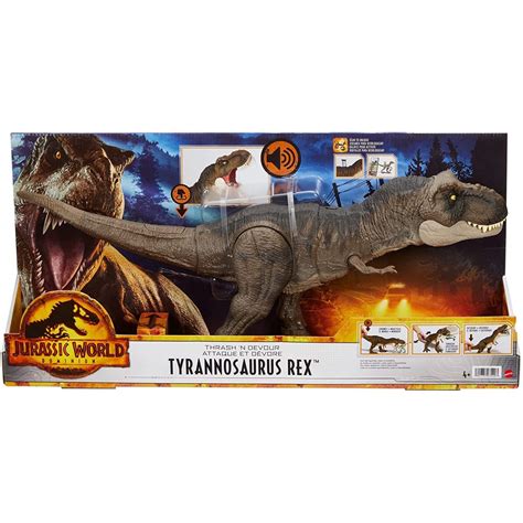 Mattel Jurassic World Dominion Thrash N Devour Tyrannosaurus Rex
