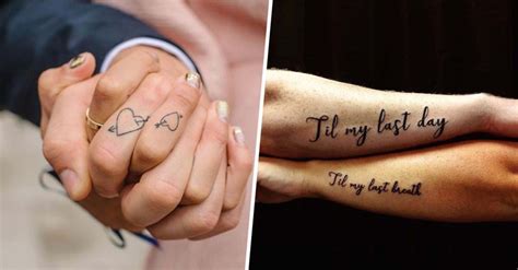 As you're likely to know, rings offer all sorts of various widths, and mens wedding rings are no exception. 17 Couples' Wedding Tattoos That Are WAY Cooler Than ...
