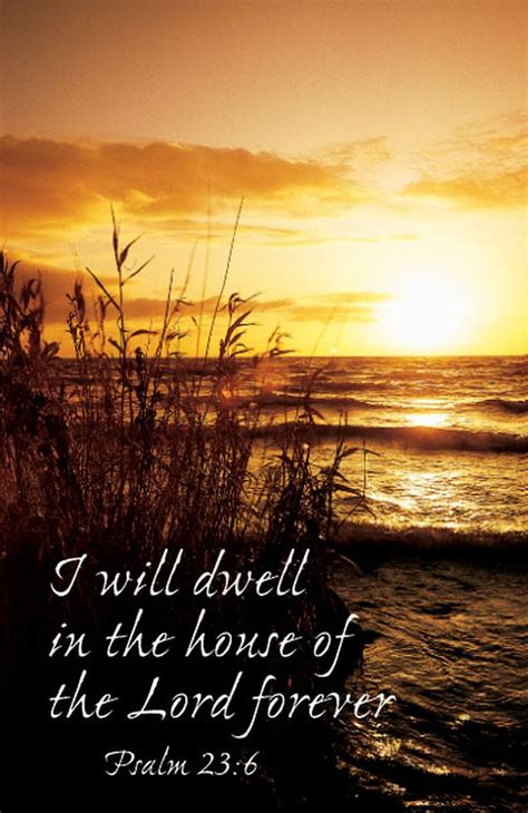 I Will Dwell In The Housefuneral Letter Size Bulletin Church Partner