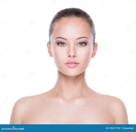 Front Portrait Of The Beautiful Woman Stock Image Image Of Sensuality
