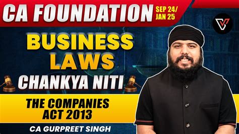 Companies Act 2013 CA Foundation Business Laws One Shot CA Gurpreet