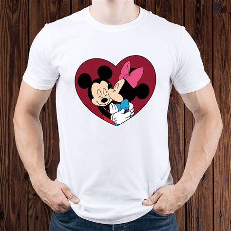 Mickey Love Minnie Camiseta Mickey Y Minnie Camisa Mickey Etsy
