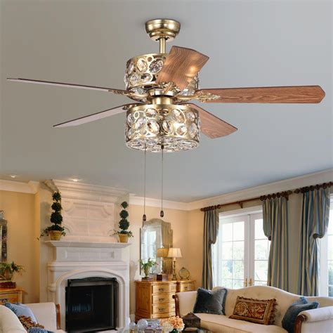 The odyn ceiling fan (above) from fanimation is a prime example of a contemporary style fan that can command your decorating ideas. Warehouse of Tiffany Thisavro 5-Blade Ceiling Fan 52-Inch Antique Silver and Crystal (5-Blade ...