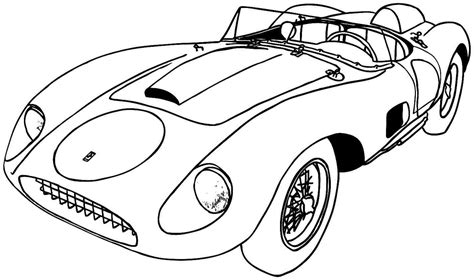 Sports Car Printable Coloring Page Sports Car Coloring Page Free
