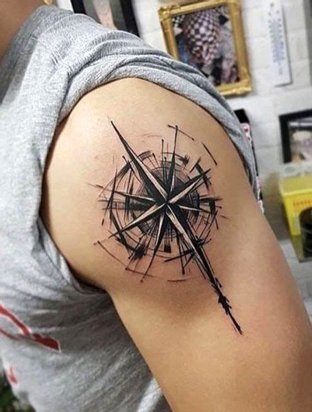 20 Cool Compass Tattoos For Men In 2021 The Trend Spotter Compass