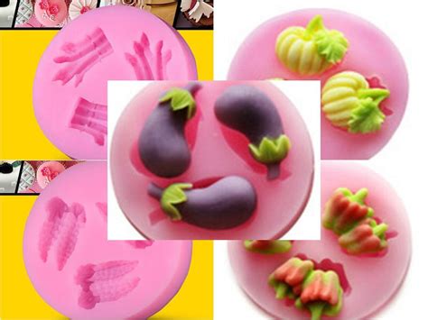 Vegetables Series Silicone Mold Polymer Clay Chocolate Mould Diy Cake