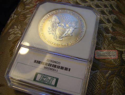 1 2002 American Silver Eagle Pci Beautifully Toned Breathtaking