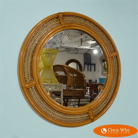 A wide variety of round rattan mirror options are available to you Woven Rattan Round Mirror | Circa Who