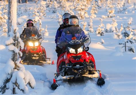 Snowmobile Safari To Husky Kennel 71 34 Rovaniemi Visit Lapland