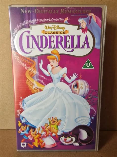 Cinderella Walt Disney Classics Vhs Video Tape Digitally Remastered 6