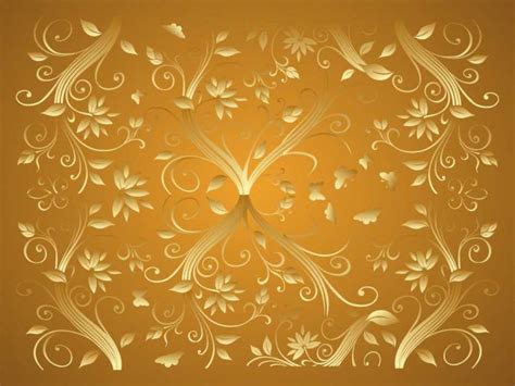 31 Gold Flower Wallpaper On Wallpapersafari
