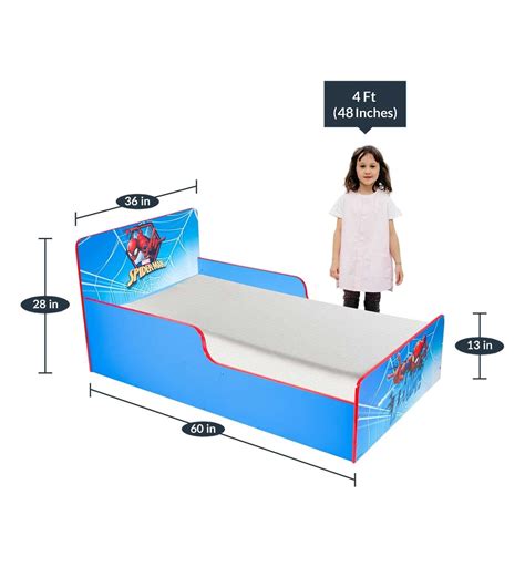 Buy Spiderman Theme Bed With Storage In Blue Colour By Yipi Online