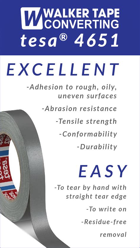 Tesa 4651 Premium Cloth Tape Walker Tape Converting