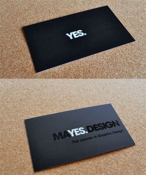 Minimal Business Card Black Business Card Cool Business Cards