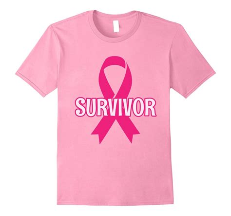 breast cancer survivor t shirt with bold pink ribbon rose rosetshirt