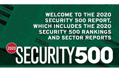 The 2020 Security 500 Report 2020 11 02 Security Magazine