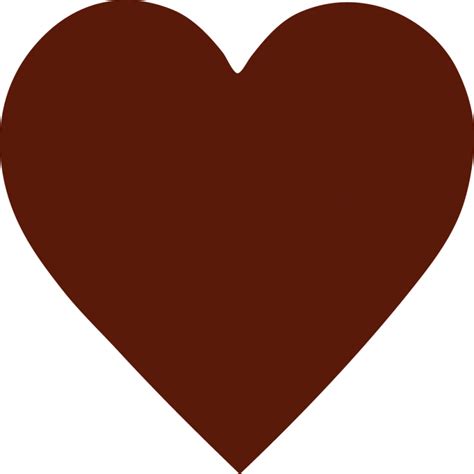 Brown Heart Png - Burgundy Heart Clip Art Transparent Png - Large Size png image