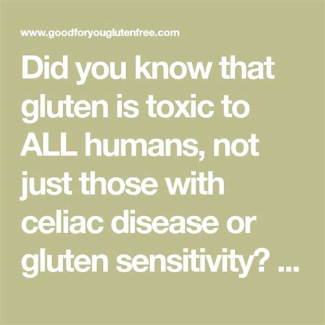 Does Gluten Cause Inflammation In Everyone Good For You Gluten Free