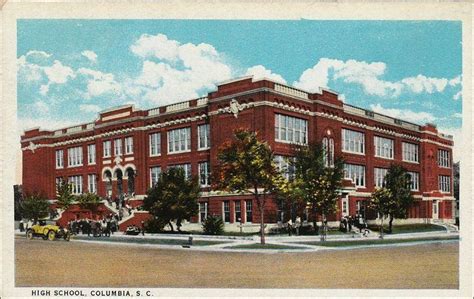 Old Postcard Of The Columbia High School Old Postcards Local History