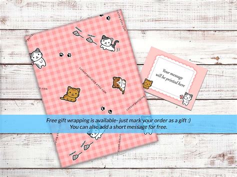 Cute Cats Kitties Letter Writing Paper Stationery Set Handmade Etsy