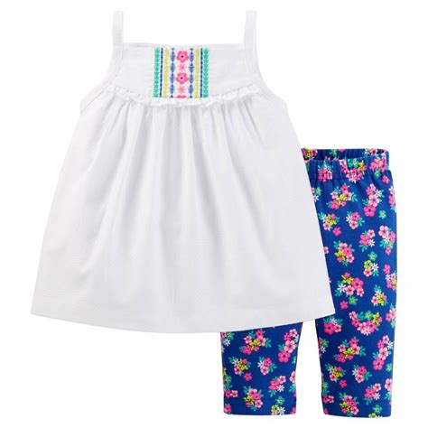 Just One You Made By Carters Baby Girls Tank And Floral Capri Set