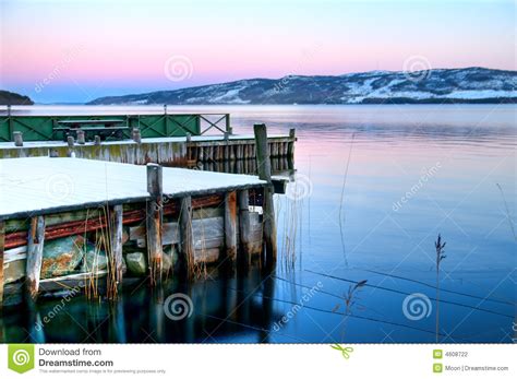 Lapland Lake Stock Photo Image Of Chilly Sunrise Frost 4608722