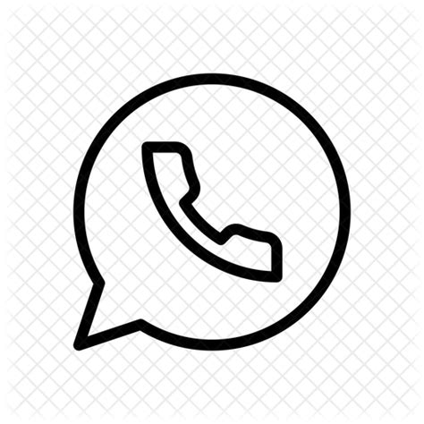 Whatsapp Call Icon Download In Line Style