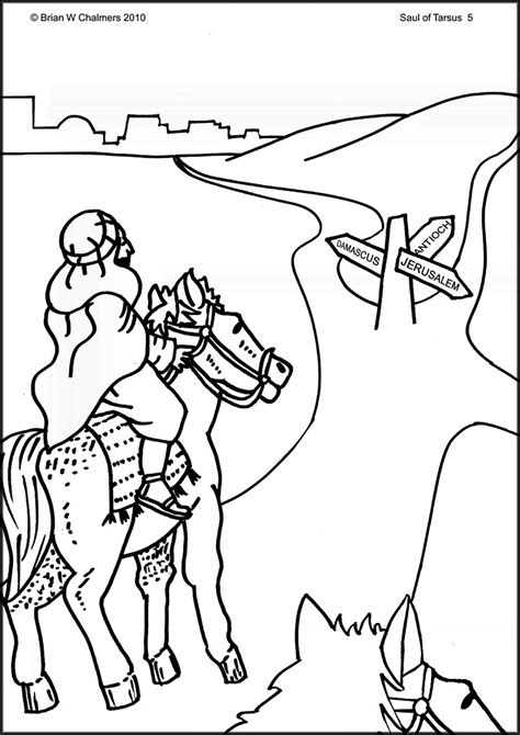 Saul Conversion Activity Page √ 24 Sauls Conversion Coloring Page