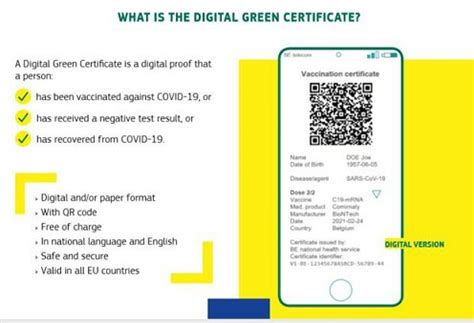 L'ue a officiellement adopté le certificat covid numérique le 14 juin 2021. Covid-19 : un « certificat sanitaire » européen, en version électronique ou papier, disponible ...