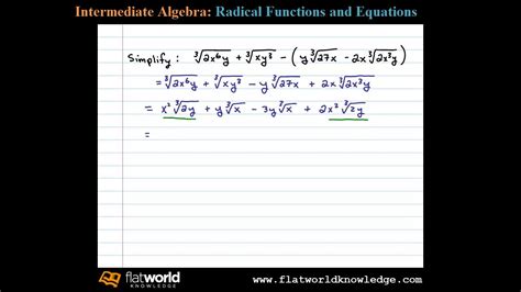 Simplify A Radical Expression Involving Adding And Subtracting Cube
