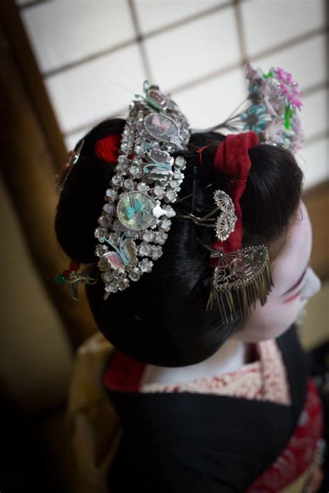 Oiran Geisha Japanese Hairstyle Geisha Kanzashi