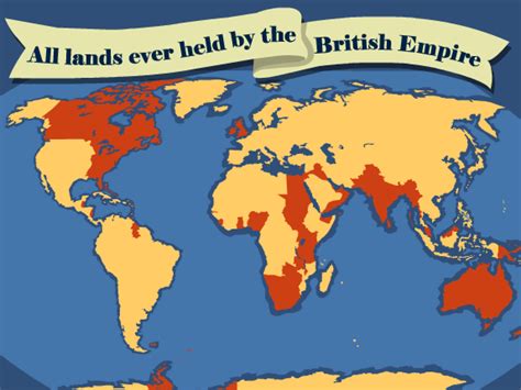 British Empire Map At Peak