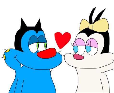 Oggy And Olivia Looking Each Other By Mega Shonen One 64 On Deviantart