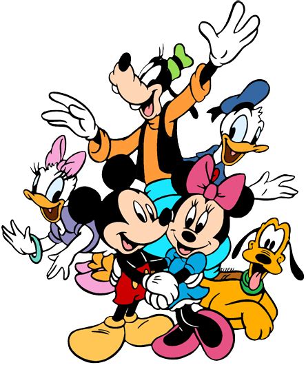 Donald Duck Pluto Daisy Duck Mickey Mouse Minnie Mouse Png Clipart