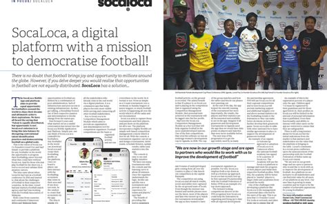 Grassroots Football Socaloca Feature In Uk Football Mag Fc Business