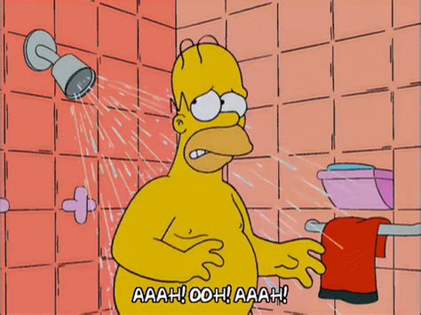 Homer Simpson Gif Find Share On Giphy Cold Shower Taking Cold Showers The Simpsons