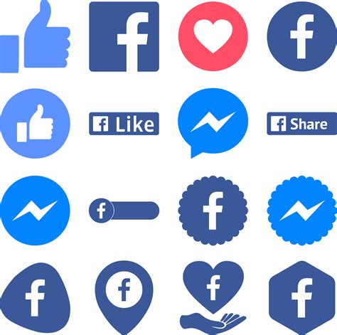 Download Icons Facebook Messenger Like Love Svg Eps Ai El Fonts Vectors