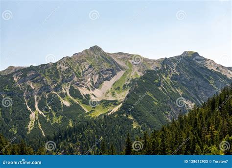 Overgrown Peak In The Bavarian Alps Stock Image Image Of Steep Rock