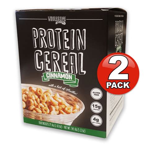 Wholesome Provisions Protein Cereal Low Carb Cereal Cinnamon 2 Pack