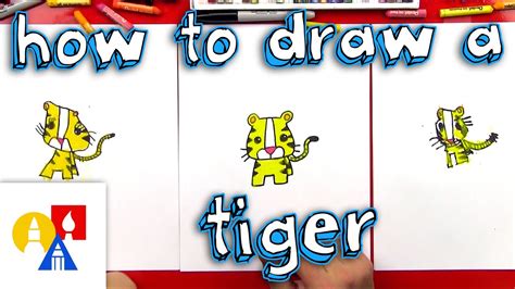 Tigger Drawing For Kids Let S Draw A Tiger With A Pencil In Motion