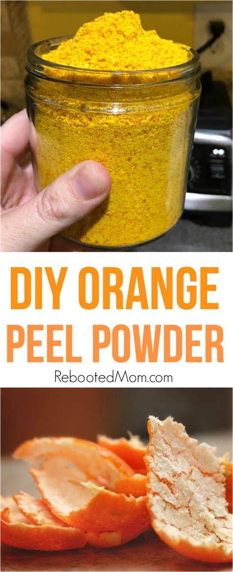 Dried Orange Peel Powder Rebooted Mom