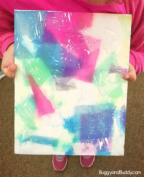 Easy Collage Art Project For Kids Using Bleeding Tissue Paper