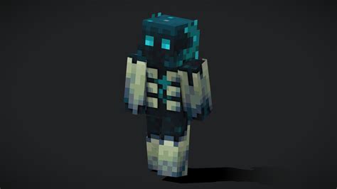 Minecraft Warden Skin 3d Model By 1mattiavalentini 4a06e92 Sketchfab