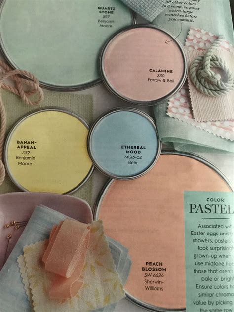 Red is one of the classic colors from the list. Pastel paint colors | Pastel paint colors, Farrow ball, Peach