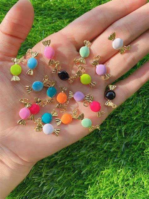 10pcs Candy Charms For Jewelry Making Charm Sweet Pendant Etsy