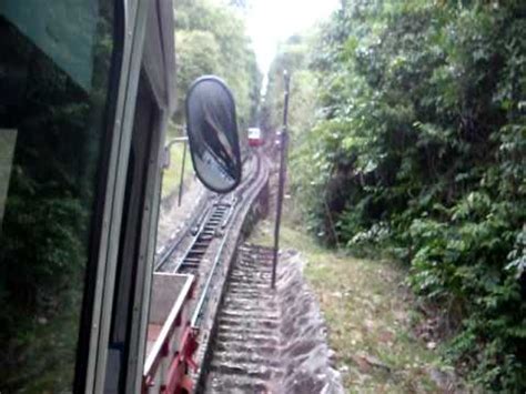 Rm30 round trip for foreigners (rm60. it's worth the extra $$$. Cable car going up to Penang hill - YouTube