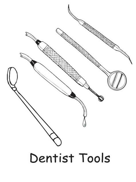 How To Draw Dentist Tools Howtostyleboxbraidshairstylesideas