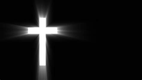 Light Cross Of Christ Ray Beams Background Stock Footage Video 8946985